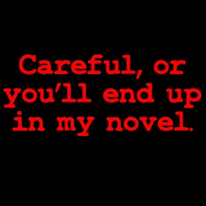 careful-or-you-ll-end-up-in-my-novel